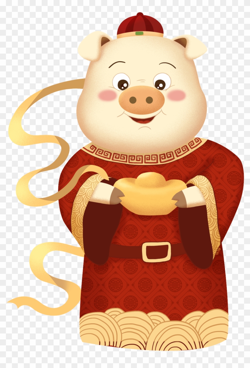 New Year Pig Kung Hei Fat Choi Of The Png And Psd - 豬 年 恭喜 發財 Clipart