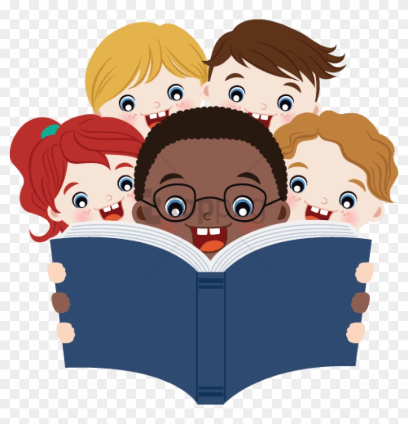 Free Png Download Children Reading Png Png Images Background - Reading Clipart Transparent Png