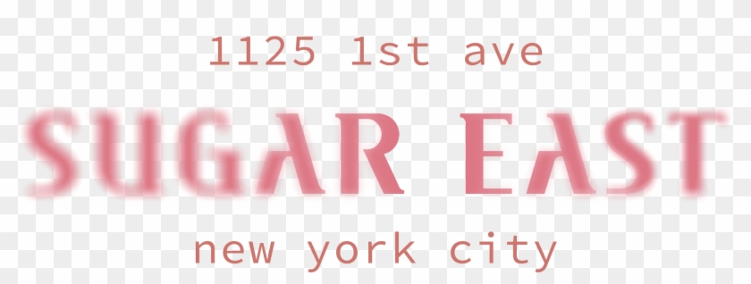 Sugar East Logo Blur Address Peach - Carmine Clipart #2285309