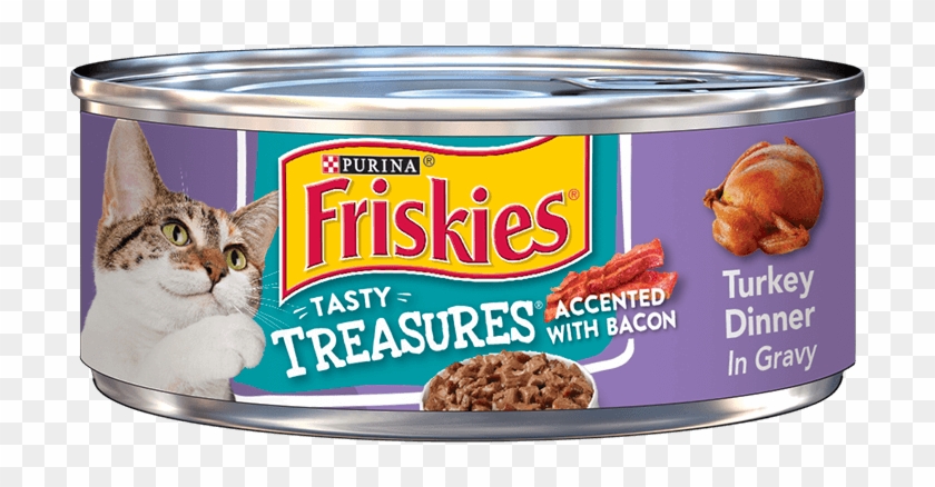 Friskies Tasty Treasures® Turkey Dinner In Gravy Accented - Friskies Pate Salmon Dinner Clipart #2285415