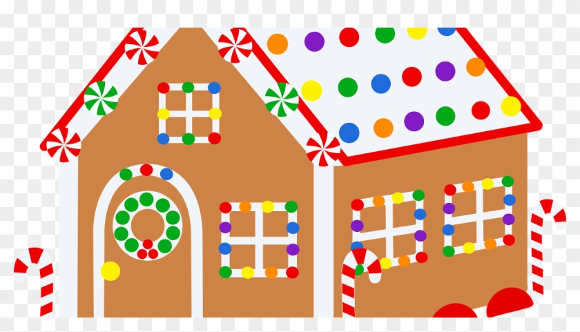 Free Christmas Clipart Gingerbread House - Christmas Gingerbread House Clipart - Png Download