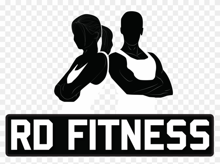Gym Png Black And White - Fitness Logo Black And White Clipart #2287289
