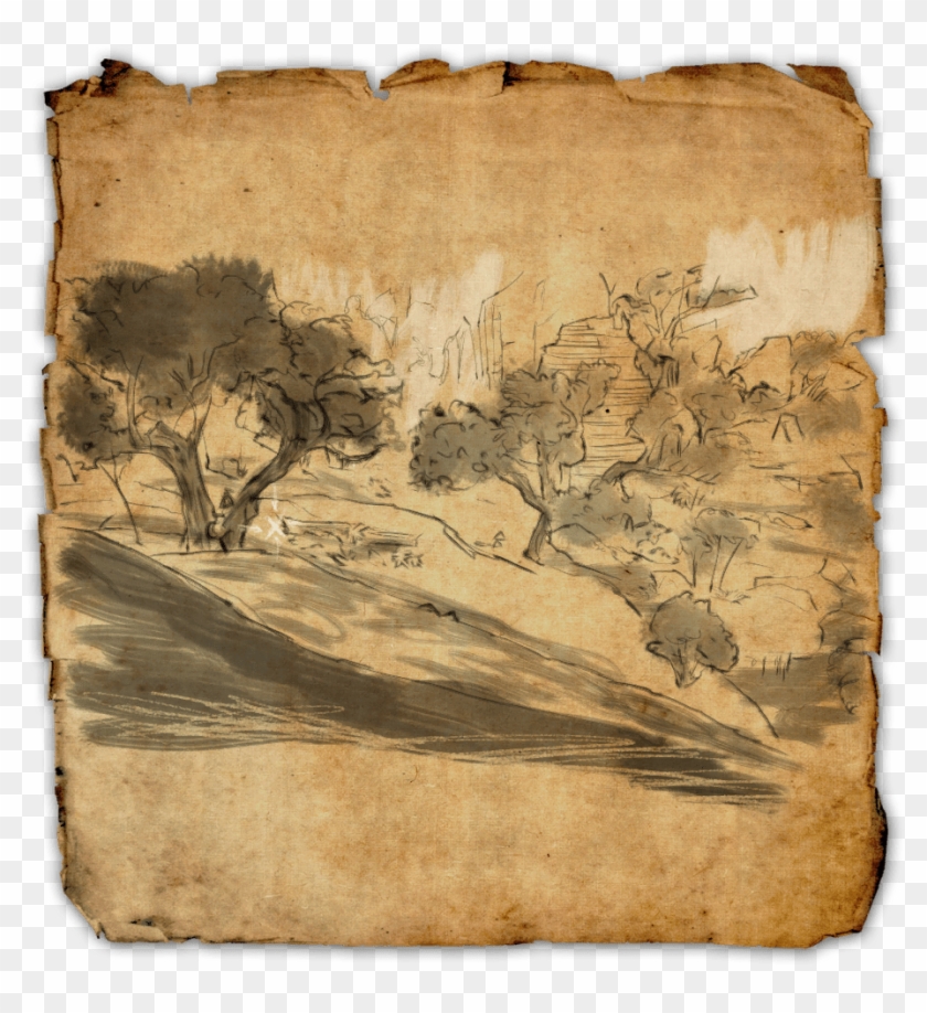 Green Shade Online Elder Scrolls Treasure Map Clipart