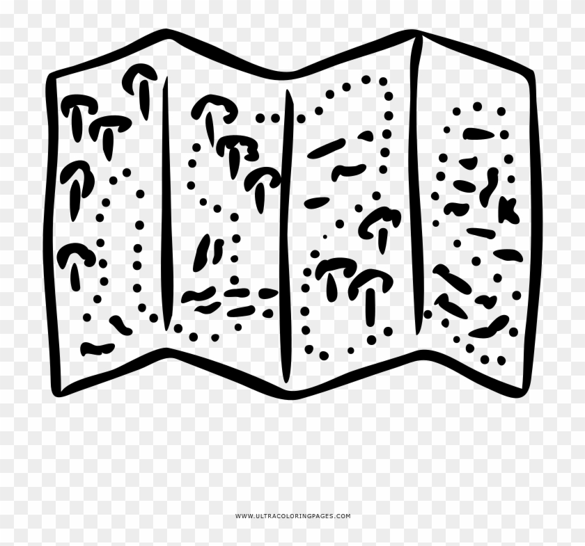 Treasure Map Coloring Page
