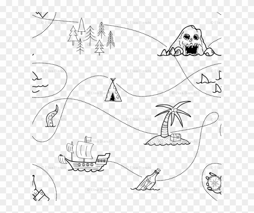 Treasure Map Png Clipart #2288603