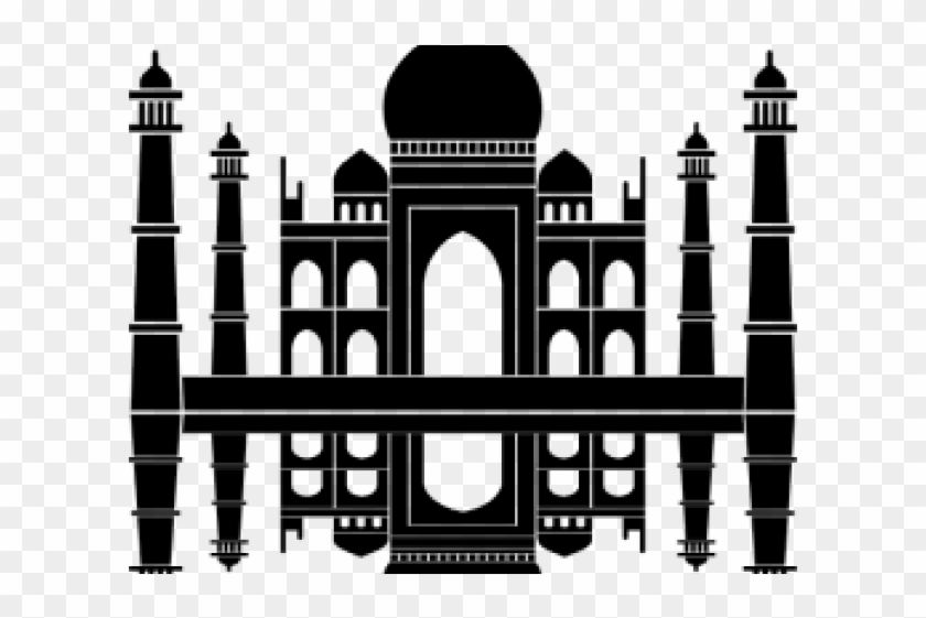 Taj Mahal Clipart Silhouette - Png Download #2288705