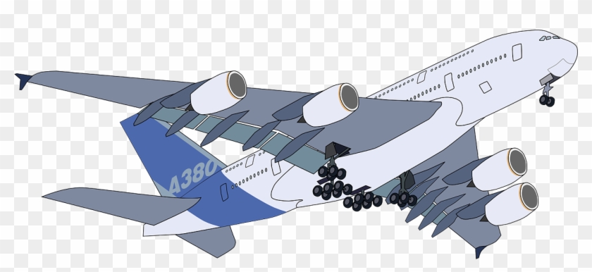 Airbus Airplane Plane - Airbus A380 Clipart - Png Download