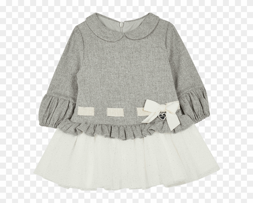 Gray Sparkly Tutu Dress Clipart