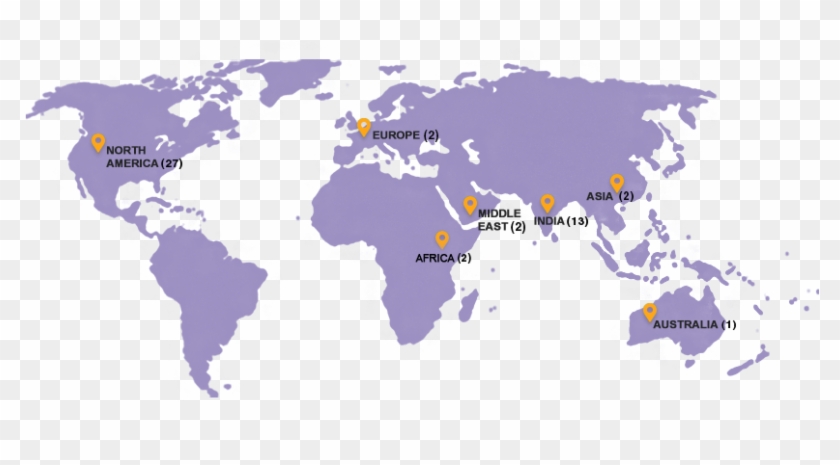 Over 50 Centres Across The Globe Are Spreading The - Range Of Homo Sapiens Clipart #2290944