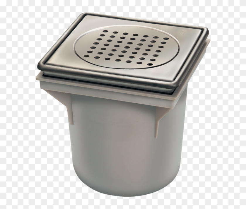 Abs Plastic Bucket Drain With A Stainless Steel Grating - Toilet Clipart