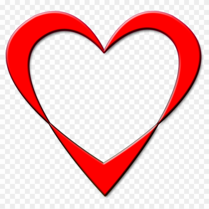 Wedding, Red, Heart, Outline, Design, Love - Serce Obrys Png Clipart