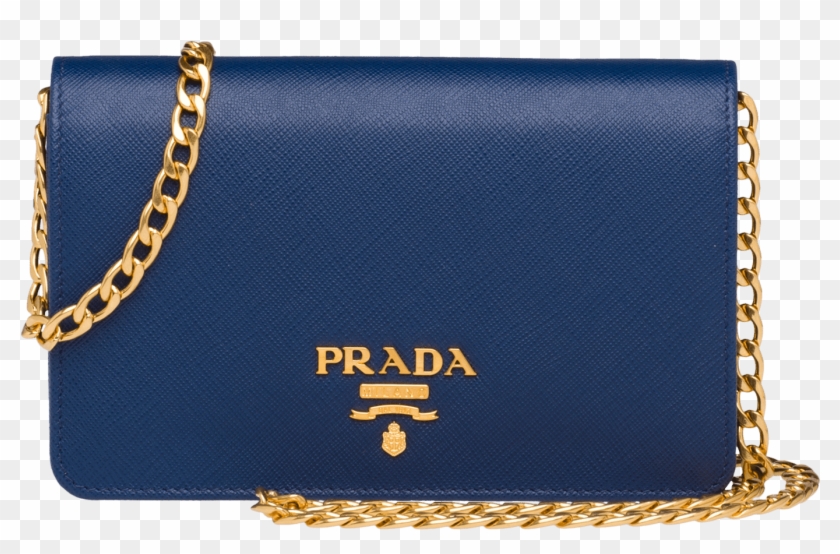 Chain Saffiano Blue Png Prada Clipart