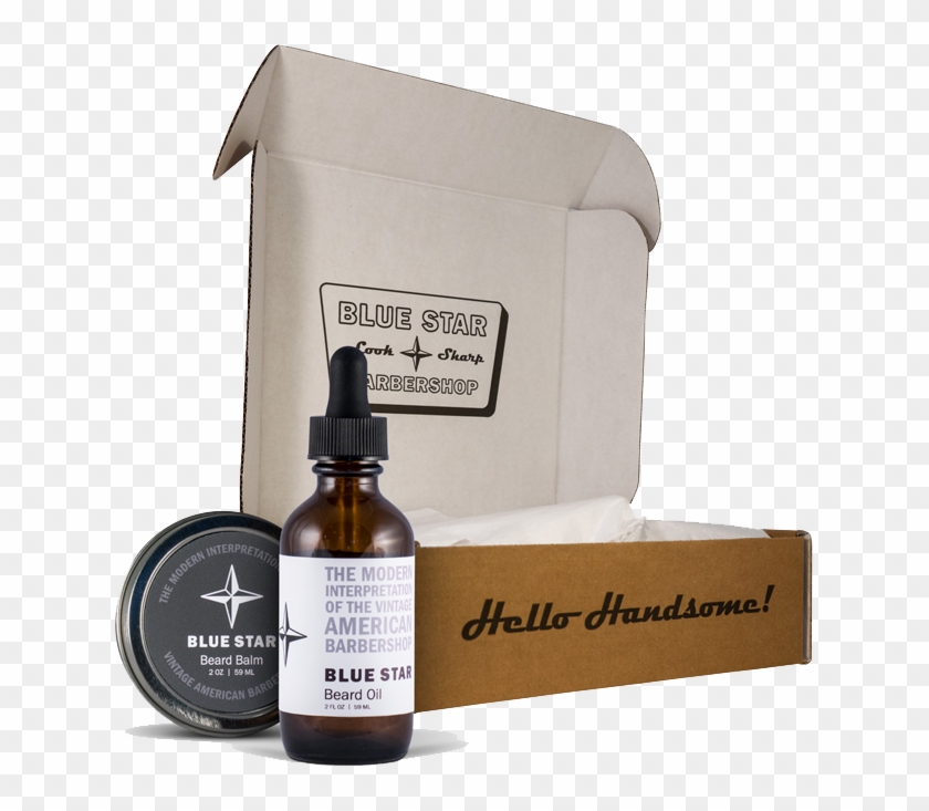 Blue Star Hair And Beard Products - Cosmetics Clipart