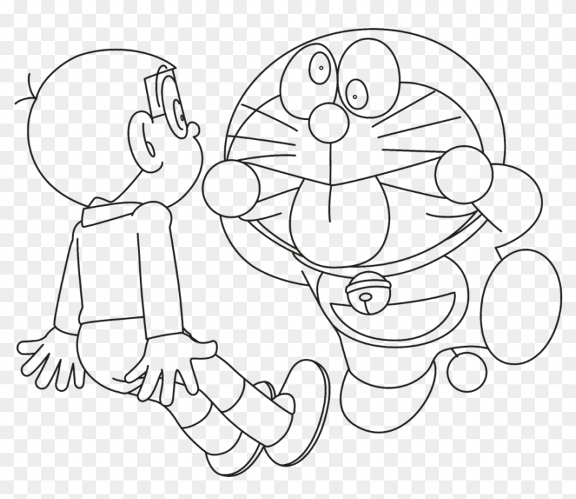 Doraemon Face Drawing Easy Dibujo Para Bordado De Bebe Clipart