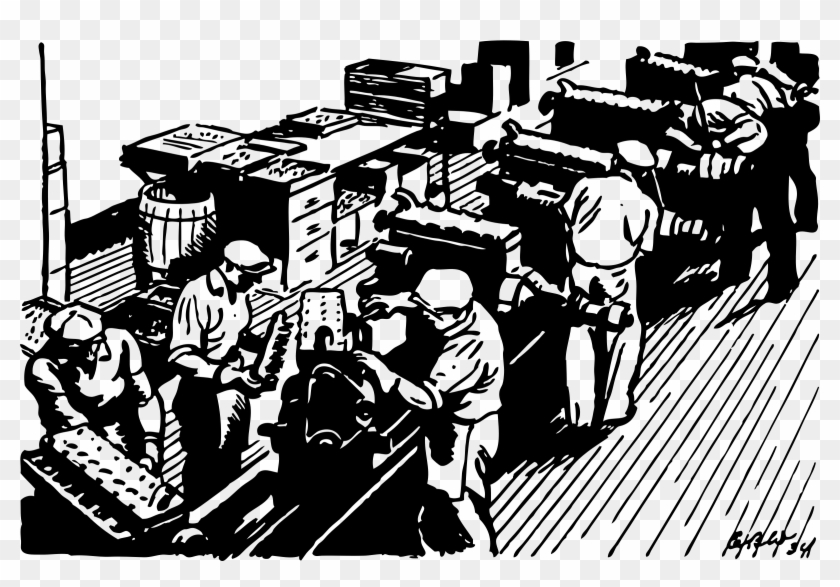 This Free Icons Png Design Of Assembling The Engine - Assembly Line Clip Art Transparent Png