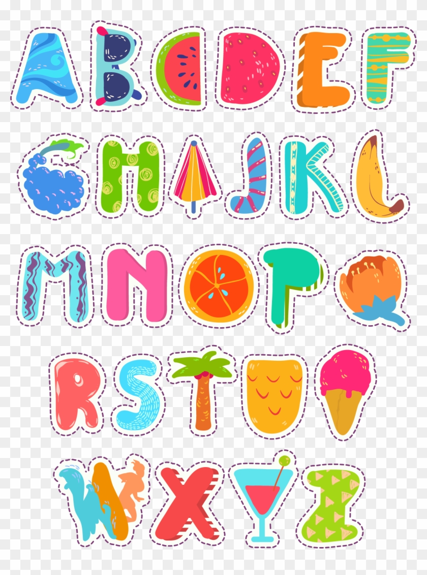 Letters Abc English Alphabet Cartoon Art Word Clipart