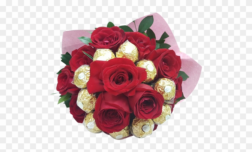 Chocolate Bouquets Engrave Your Flowers Nasah Petals - Garden Roses Clipart #2293025