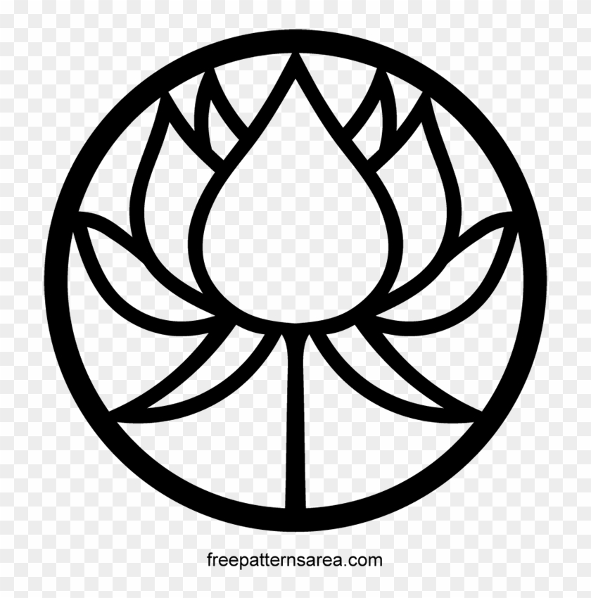 Symbol Vector Cricut Pinterest - Lotus Flower Symbols Clipart