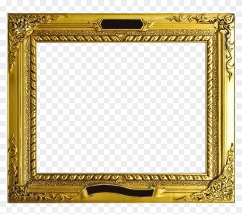Golden Frame Transparent Image - Molduras Dourada Para Fotos Png Clipart
