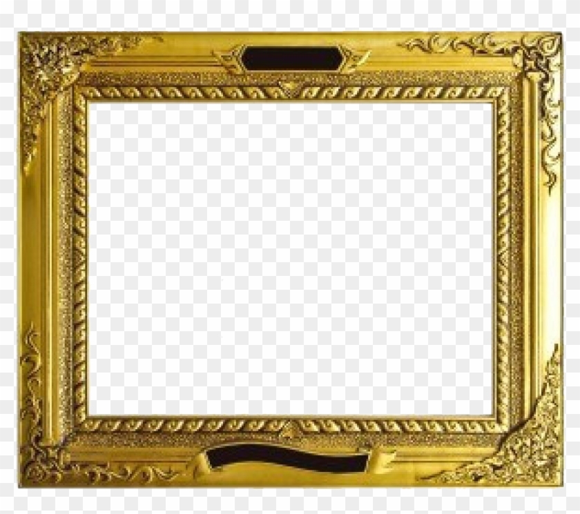 Golden Frame Transparent Image - Molduras Dourada Para Fotos Png Clipart #2293256
