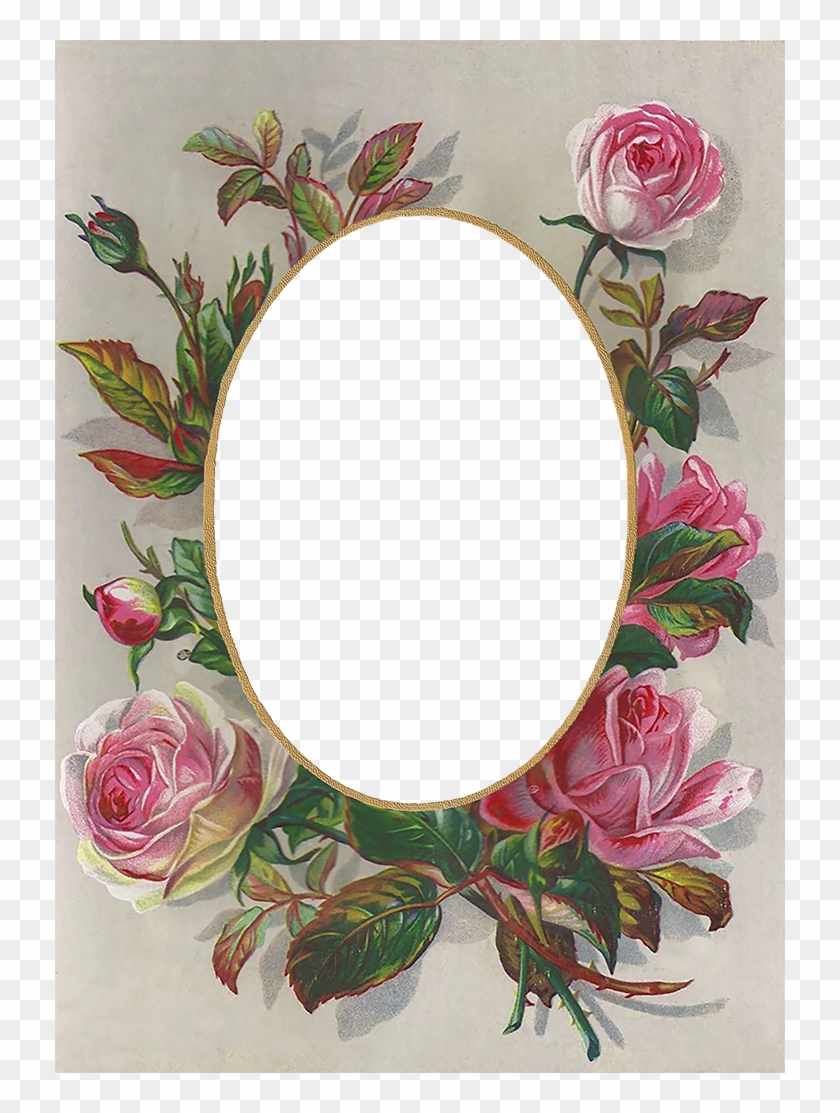 Wings Of Whimsy - Victorian Roses Frame Clipart #2293463