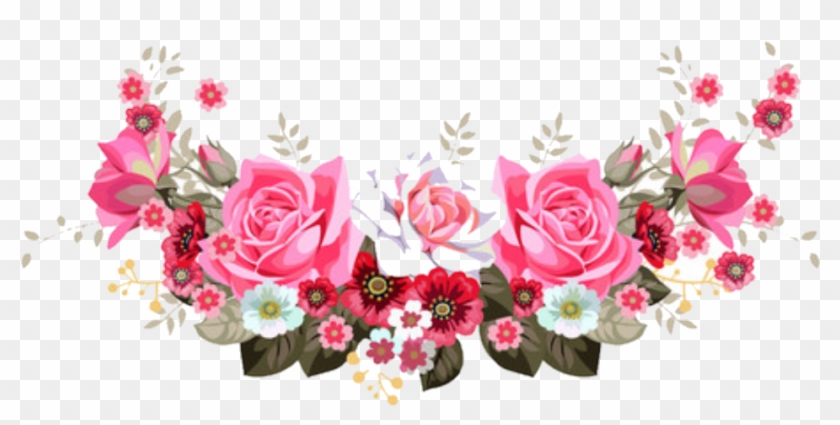 Floral Header Border - Flowers Garland Clipart #2293715