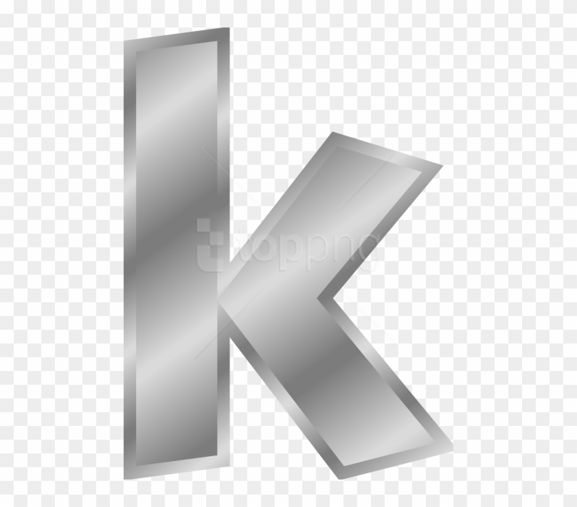 Effect Letter K Png - Letter K Silver Png Clipart #2294060