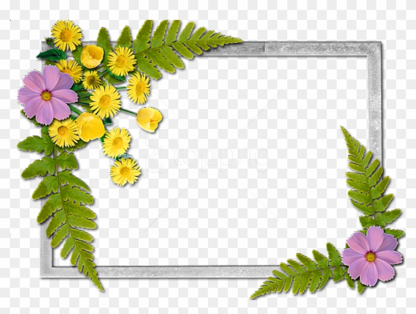 Free Png Flowers Frame Background Best Stock Photos - Flowers Frame Clipart #2294108