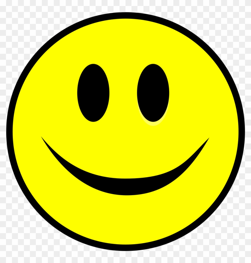 Smiling Smiley Yellow Simple - Simple Smiley Clipart
