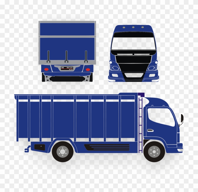 Collection Of Free Vector Truck Mixer - Desain Truk Canter Clipart