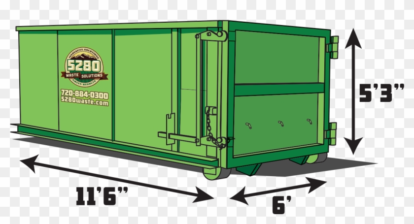 10yd Container - Truck Clipart #2294888