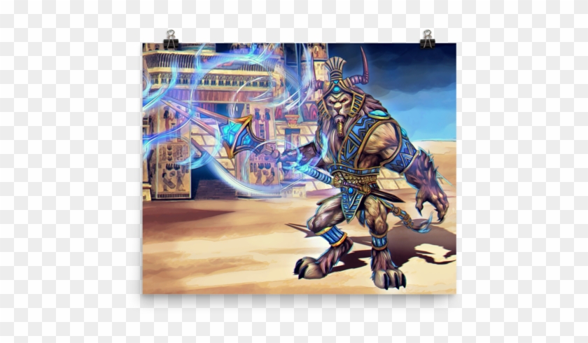 Poster Smite Anhur - Illustration Clipart