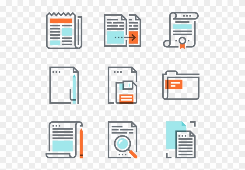 File And Documents - Colorfulness Clipart #2295429