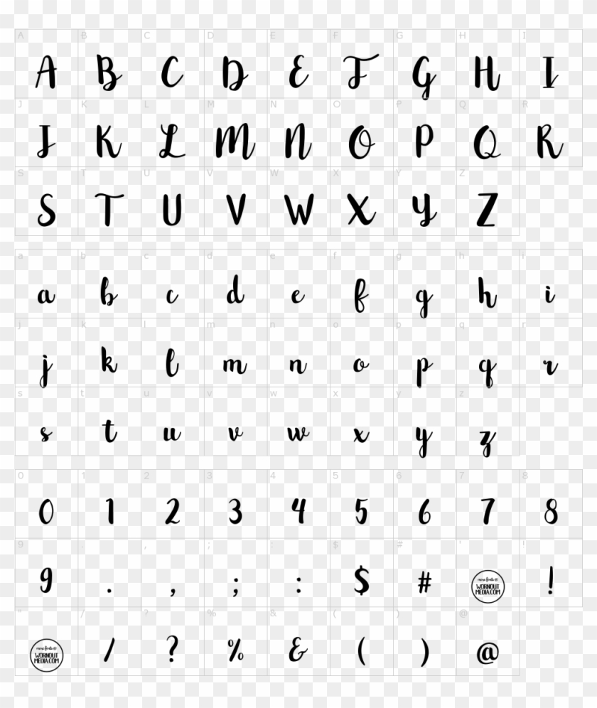 Northern Lights Script Font - Victorian Font Clipart