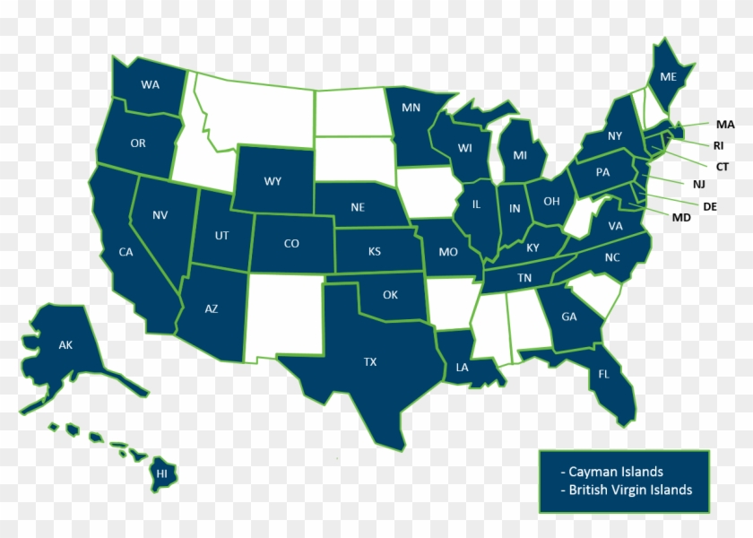 Ai Map Hi And Ak With Abbrev Clipart #2295954