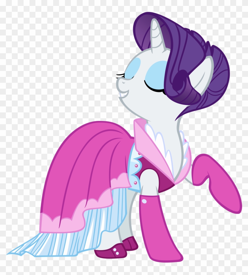 155030 Safe Rarity Vector Dress Too Man - Mlp Rarity In Pink Dress Clipart