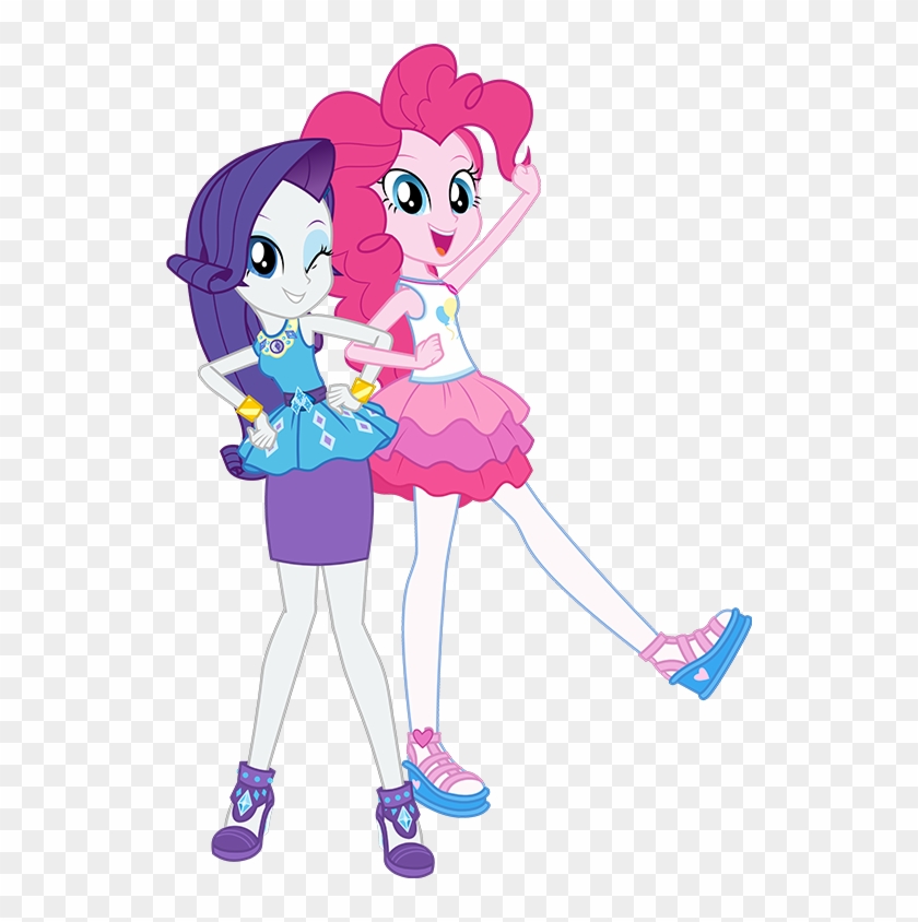 Clothes, Equestria Girls, Official, One Eye Closed, - Mlp Eg Rarity And Pinkie Pie Clipart #2296264