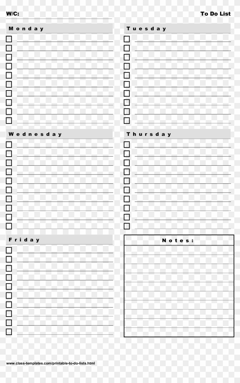 Schedule Template Printable Weekly Planner Free To - Calendar Clipart