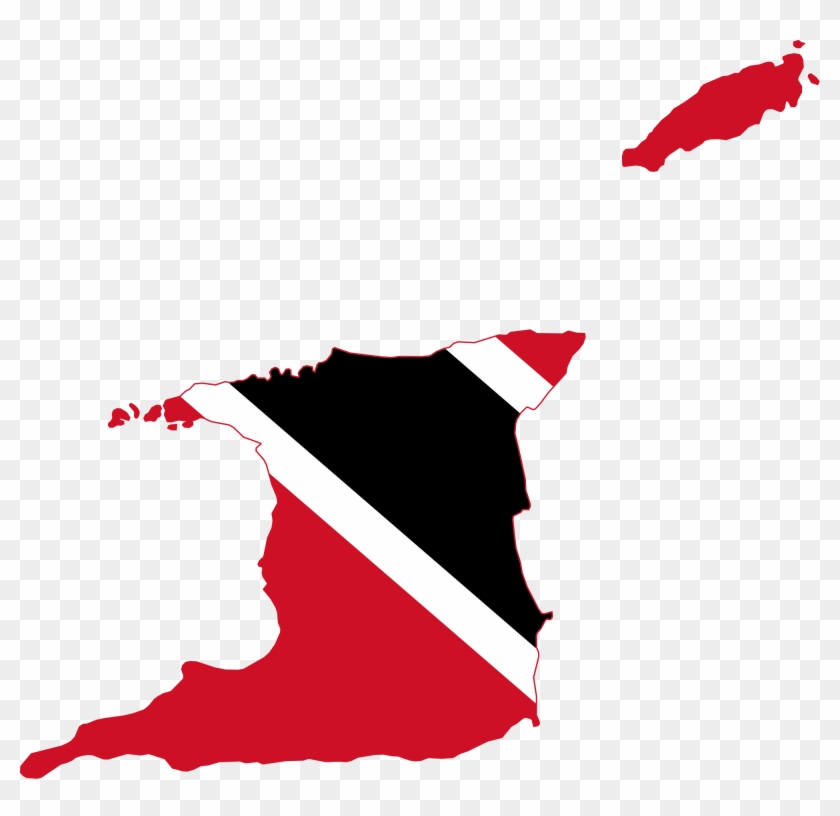 Trinidad And Tobago Flag Clipart National Flag - Trinidad And Tobago Flag Map - Png Download #2297294