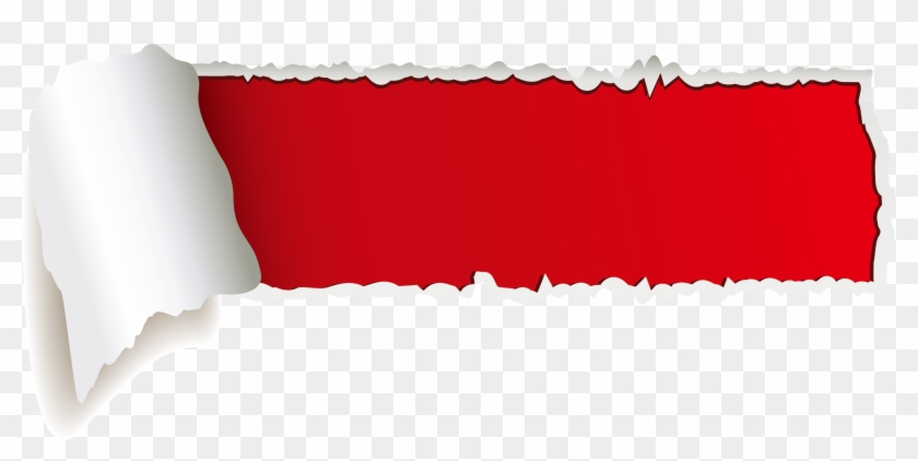 Paper Icon Red Transprent - Red Tear Paper Png Clipart