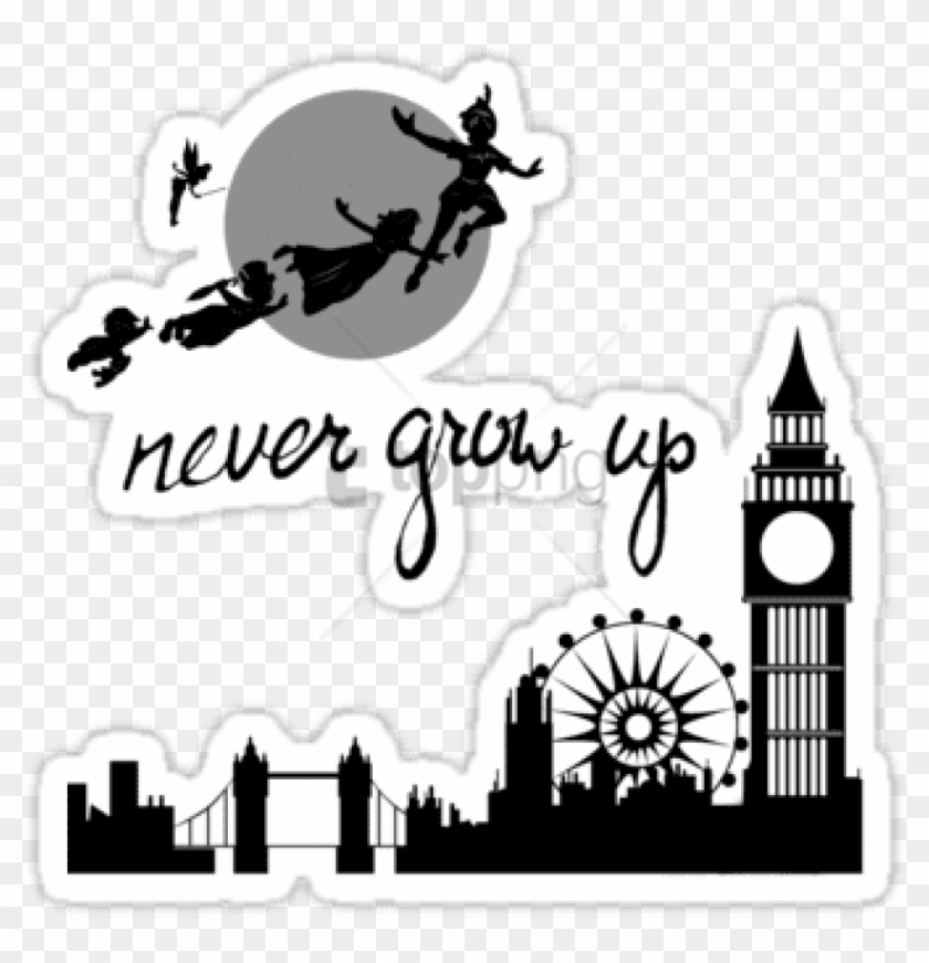 Free Png Wall Decal Png Image With Transparent Background - London Skyline Line Drawing Clipart #2297716
