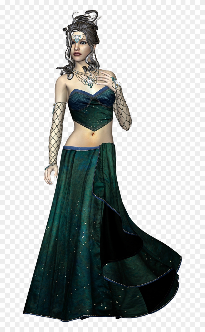 Medusa Fantasy Woman - Fantasy Girl Medusa Clipart