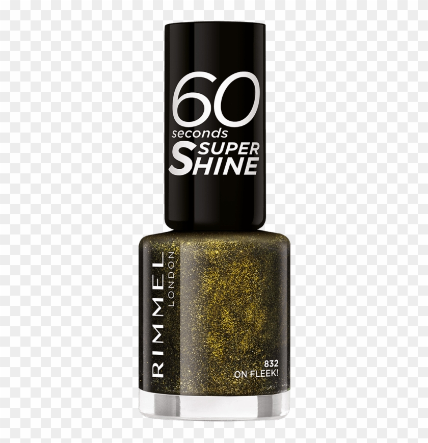 Rimmel 60 Seconds Glitter Nail Polish Black Clipart