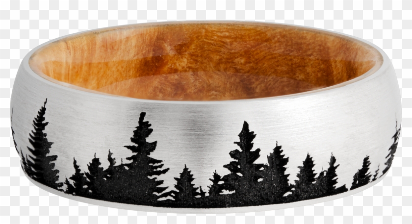 Wood Sleeve Evergreen Tree Ring - Christmas Tree Clipart #2298625