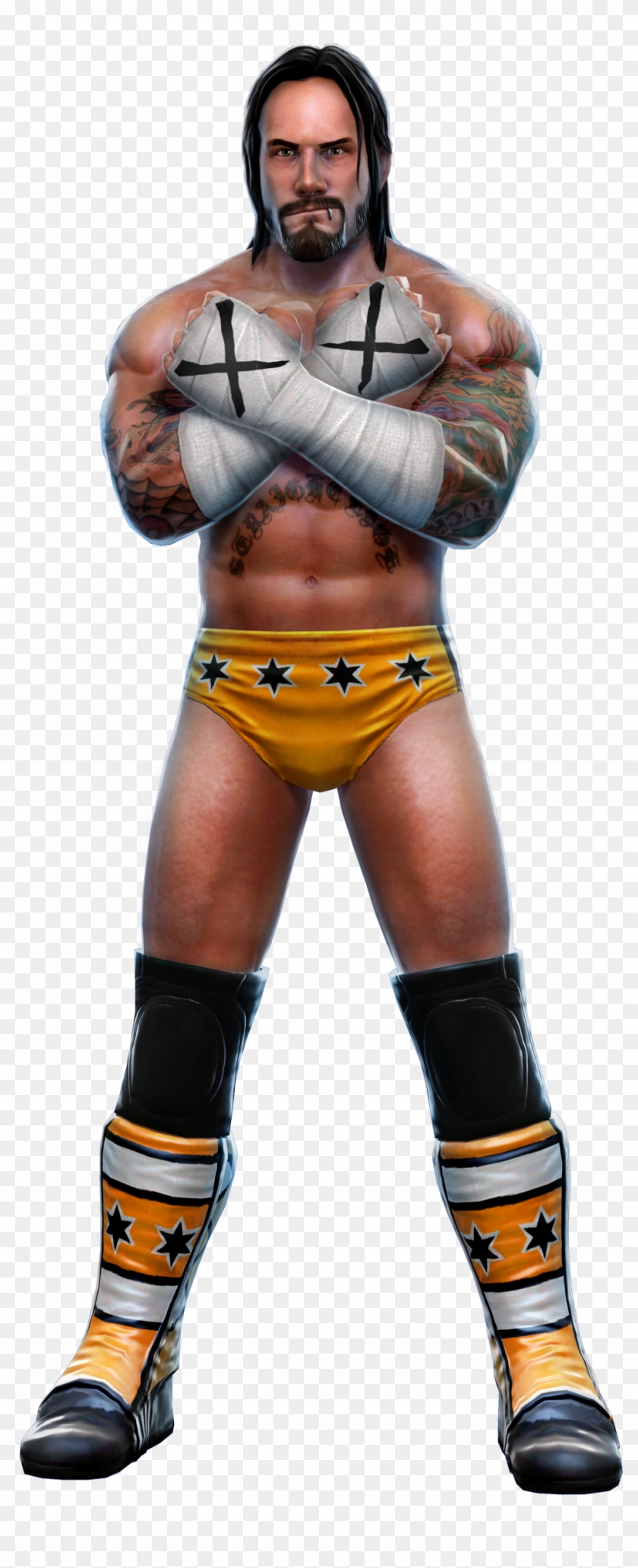 Wwe All Stars Wiki - Cm Punk Wwe Attire Clipart #2298777
