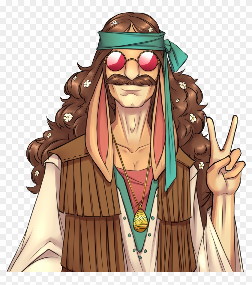 Out To The Hippie Easter Bunny And To The Whole Easter - Cartoon Clipart