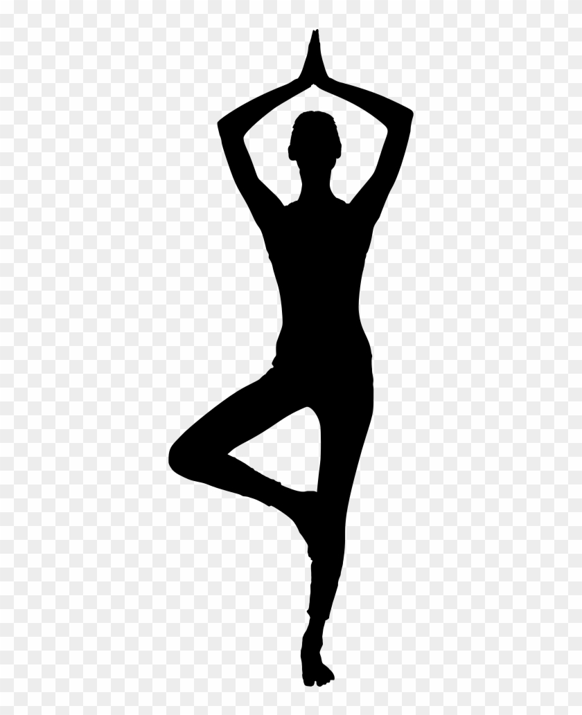 414 X 1000 14 - Yoga Silhouette No Background Clipart