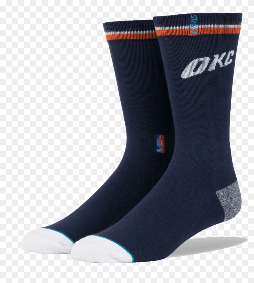Okc Thunder Stance Nba Casual Logo Socks Navy Clipart #2299444