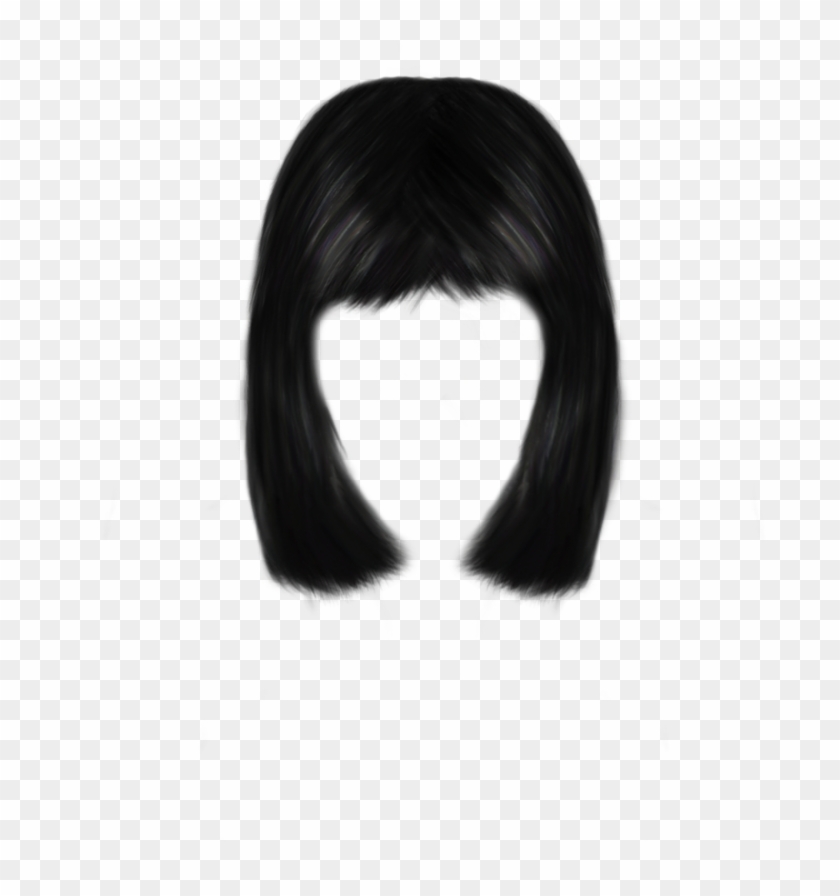 Rockin A Pompadour Hair Png Dark Just Ⓒ - Lady Black Hair Png Clipart