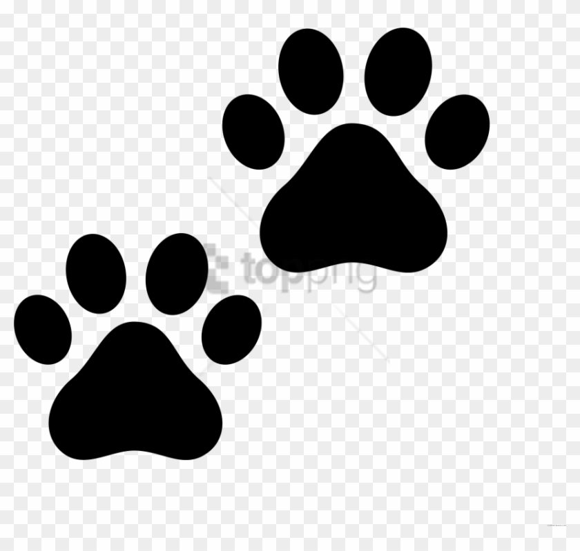 Free Png Paw Print Cat Png Image With Transparent Background - Cat Paw Black And White Clipart